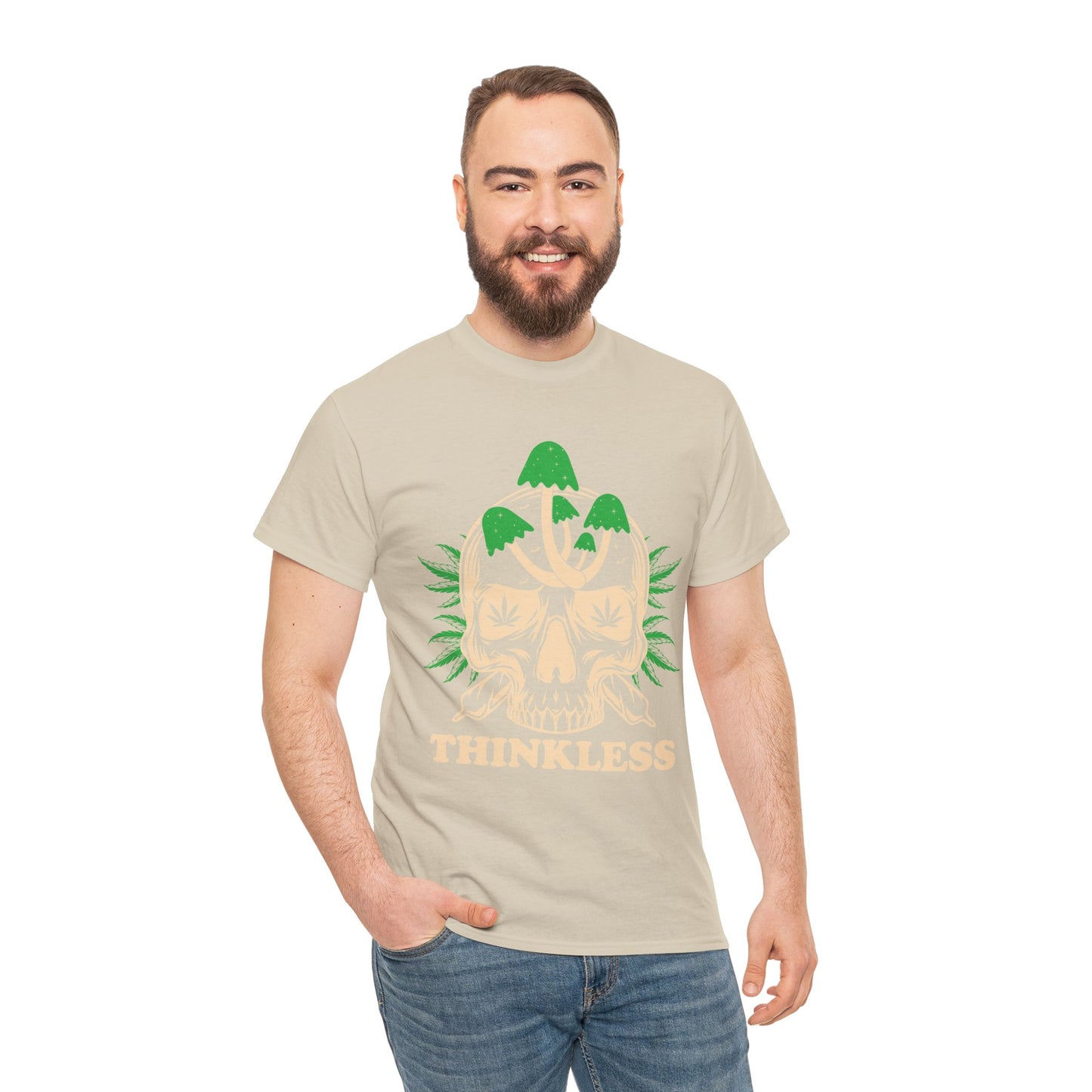 Mushroom Skull 'THINKLESS' T-Shirt