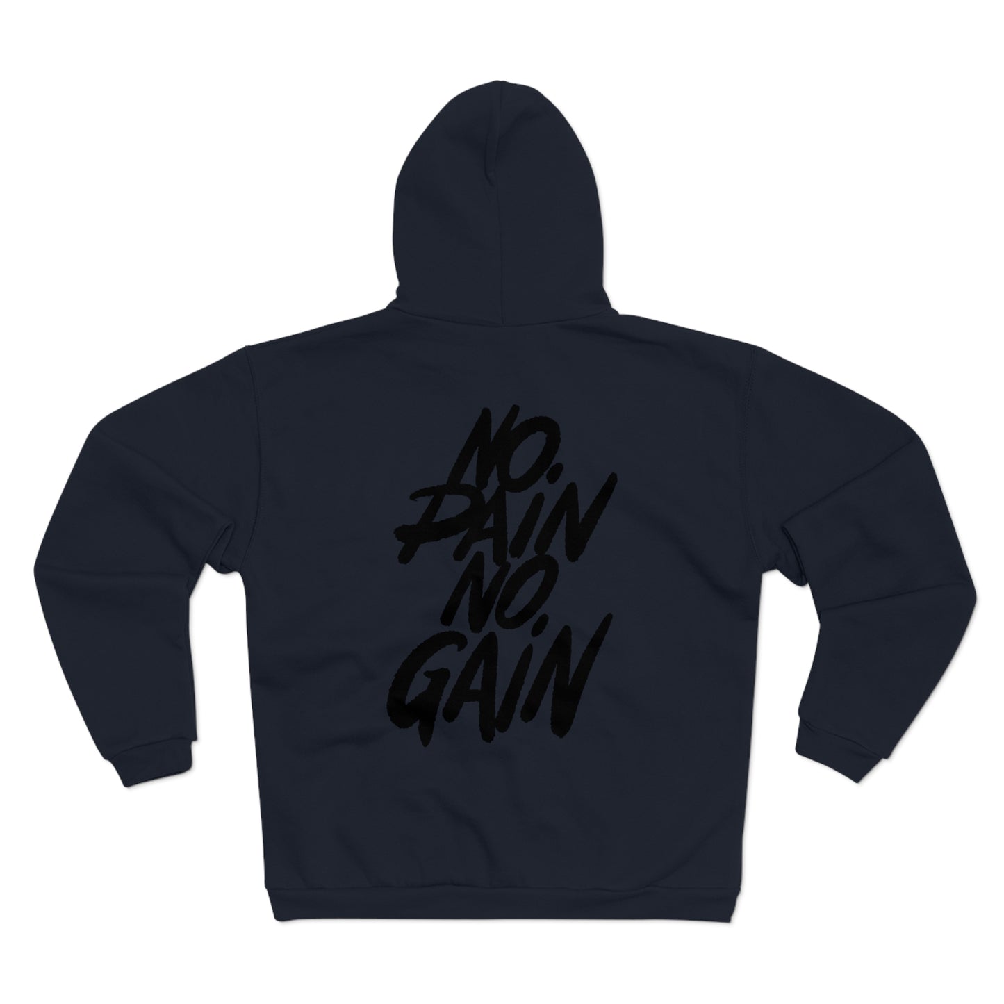 No Pain No Gain Unisex Hooded Zip Sweatshirt - Fitness Motivation