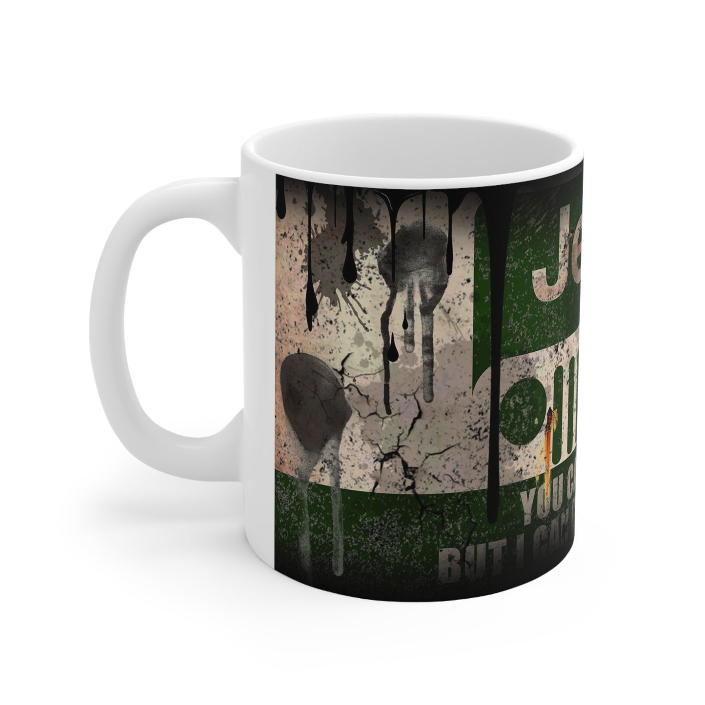 Jeep Adventure Ceramic Coffee Mug - "You Can Go Fast, I Can Go Everywhere" - Perfect for Outdoor Enthusiasts