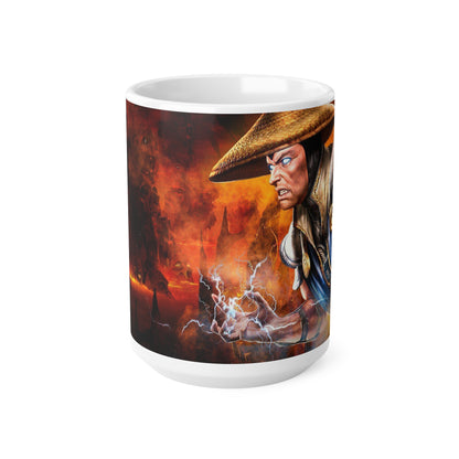 Fantasy Warrior Ceramic Coffee Mug - 11oz & 15oz | Epic Artwork for Gamers