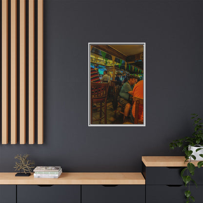 Irish Pub Matte Canvas, Framed (Multi-color)