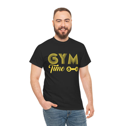 Gym Time Unisex Heavy Cotton Tee - Perfect for Fitness Lovers