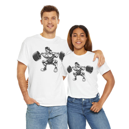 Fitness Buff Unisex Heavy Cotton Tee - Weightlifting Graphic T-Shirt