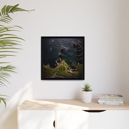 Dunquin Pier Matte Canvas, Framed (Multi-color)