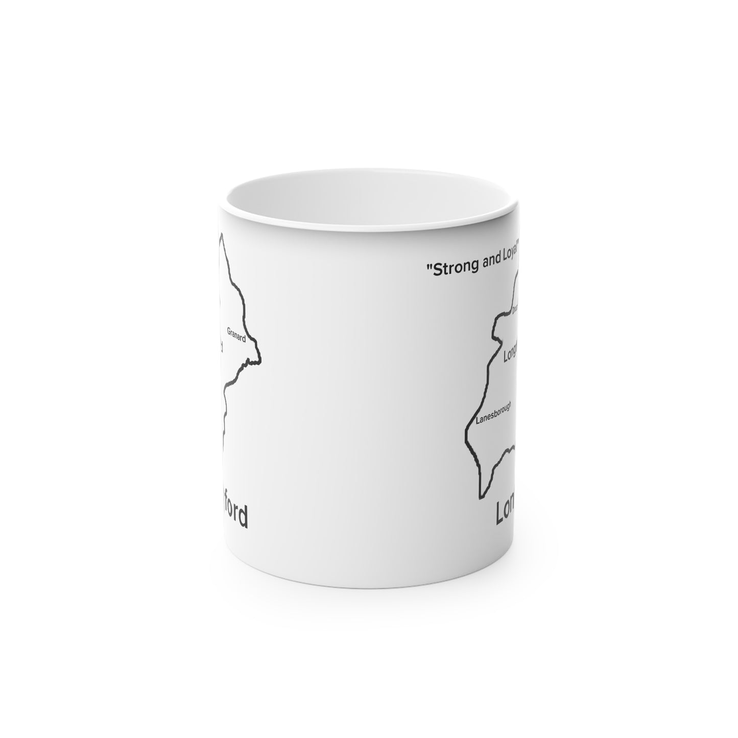 Longford Magic Mug: Color - Changing Coffee Cup with Artistic Map Design