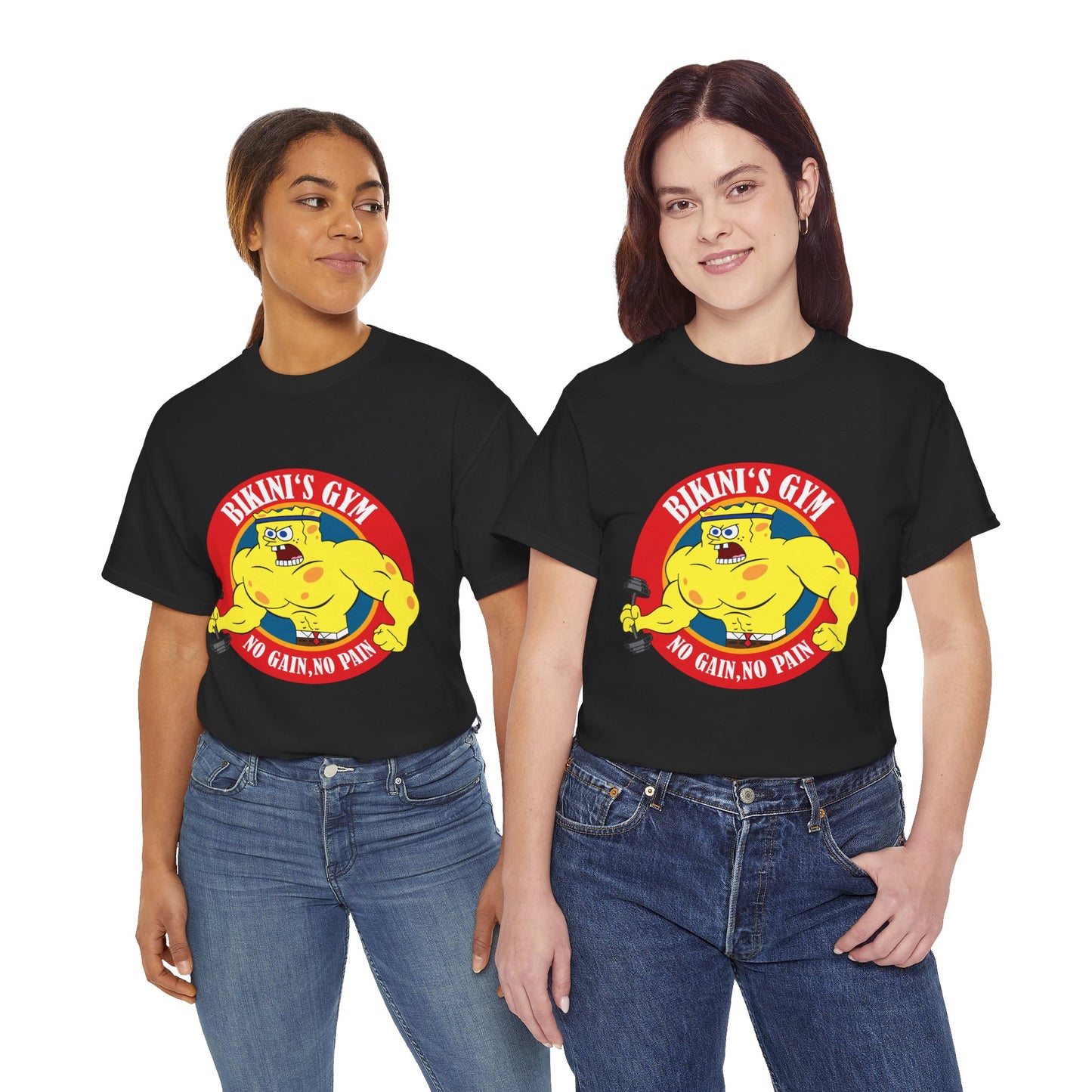 SpongeBob Bikini Gym Unisex Heavy Cotton Tee