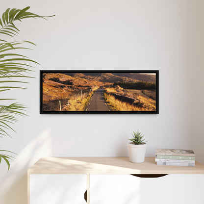 Sunset Road Matte Canvas, Framed (Multi-color)