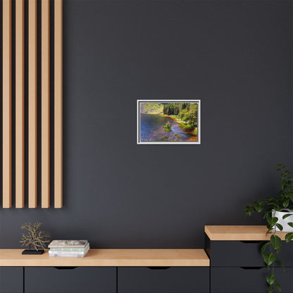Gleanteenassig Forest Matte Canvas, Framed (Multi-color)