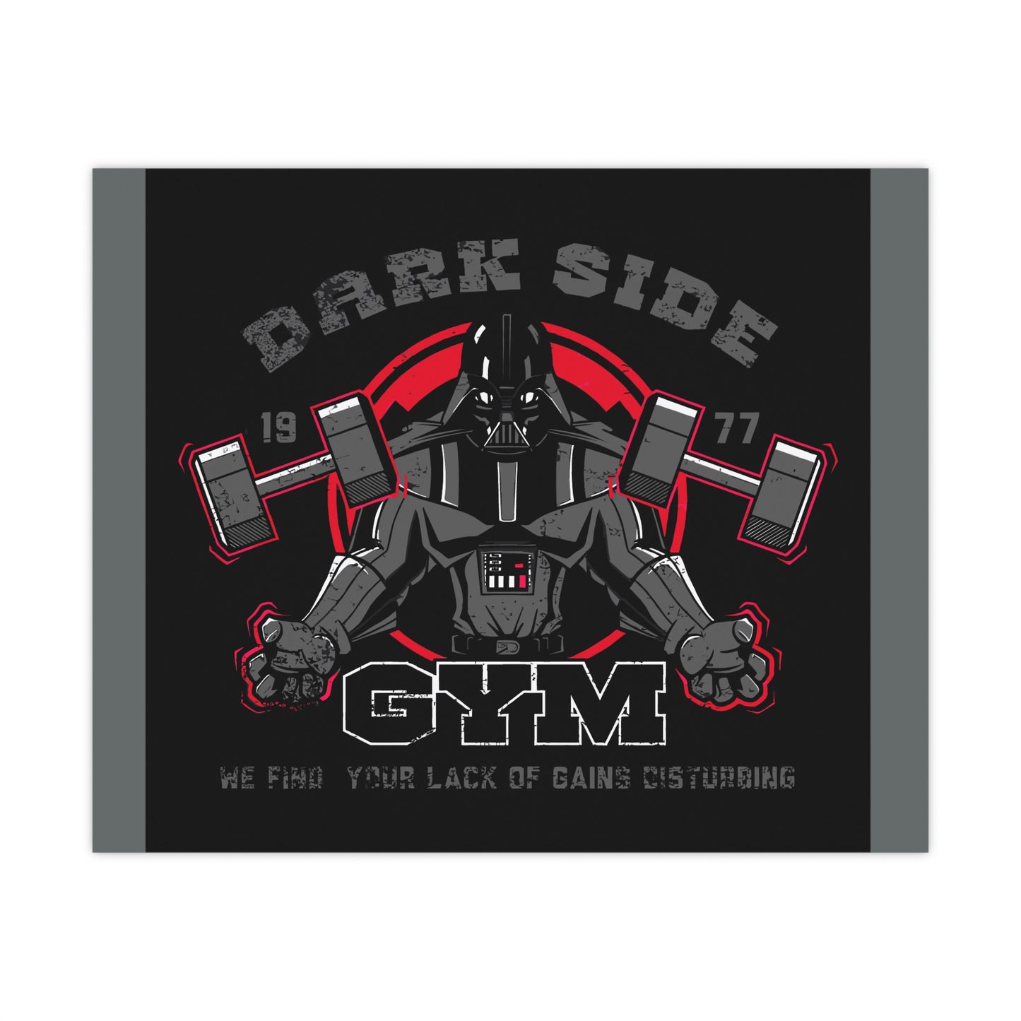 Gym Motivation Matte Poster - Dark Side Fitness Art