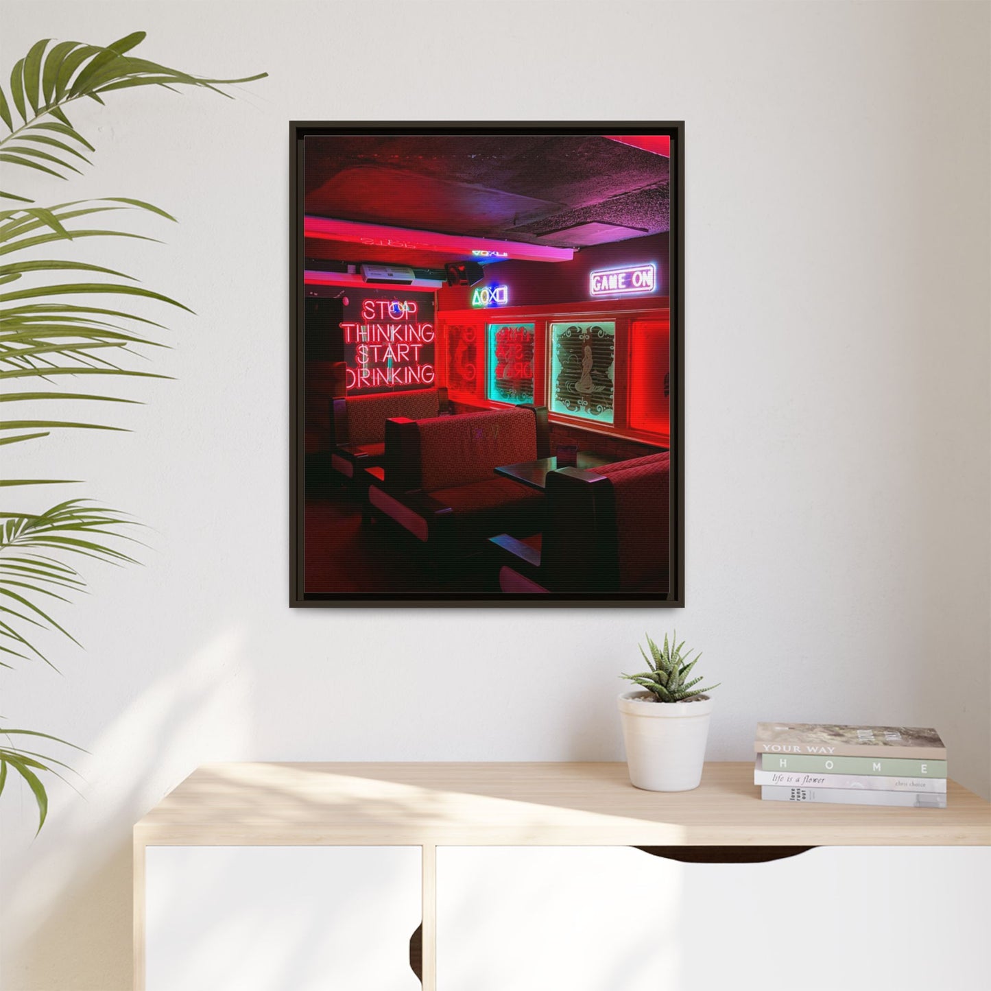 The Mermaids Night Club Matte Canvas, Framed (Multi-color)