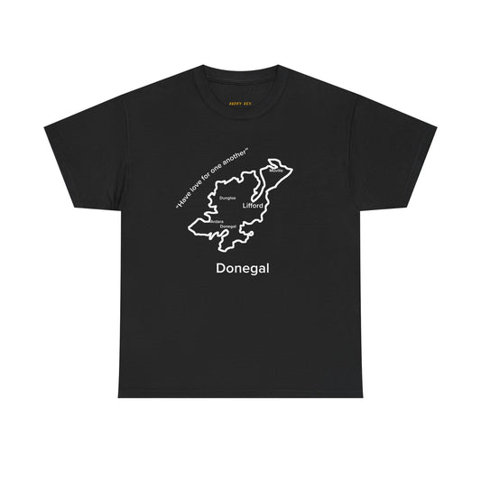 Donegal Unisex Heavy Cotton T-Shirt Black Edition