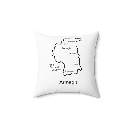 Armagh Spun Polyester Square Pillow White Edition 2 Sizes