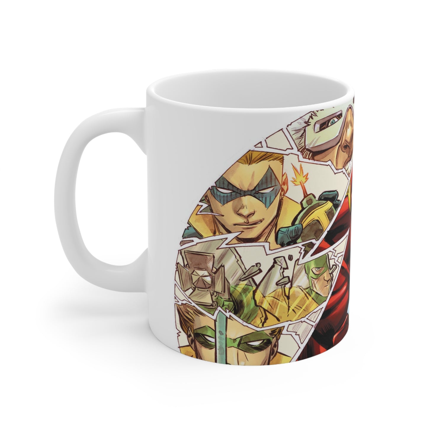 Superhero Comic Mug - 11oz & 15oz Ceramic Coffee Cup with Iconic Designs