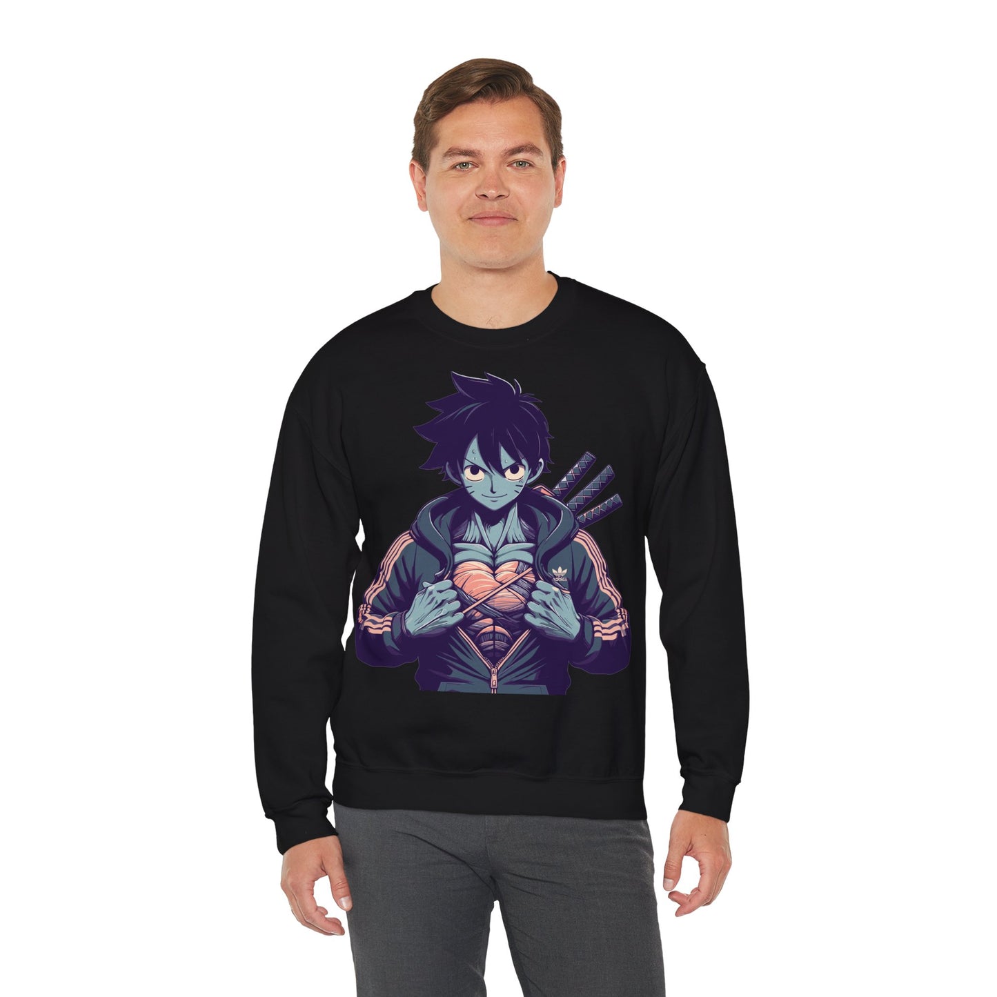 Anime-Inspired Unisex Crewneck Sweatshirt - Streetwear Vibe