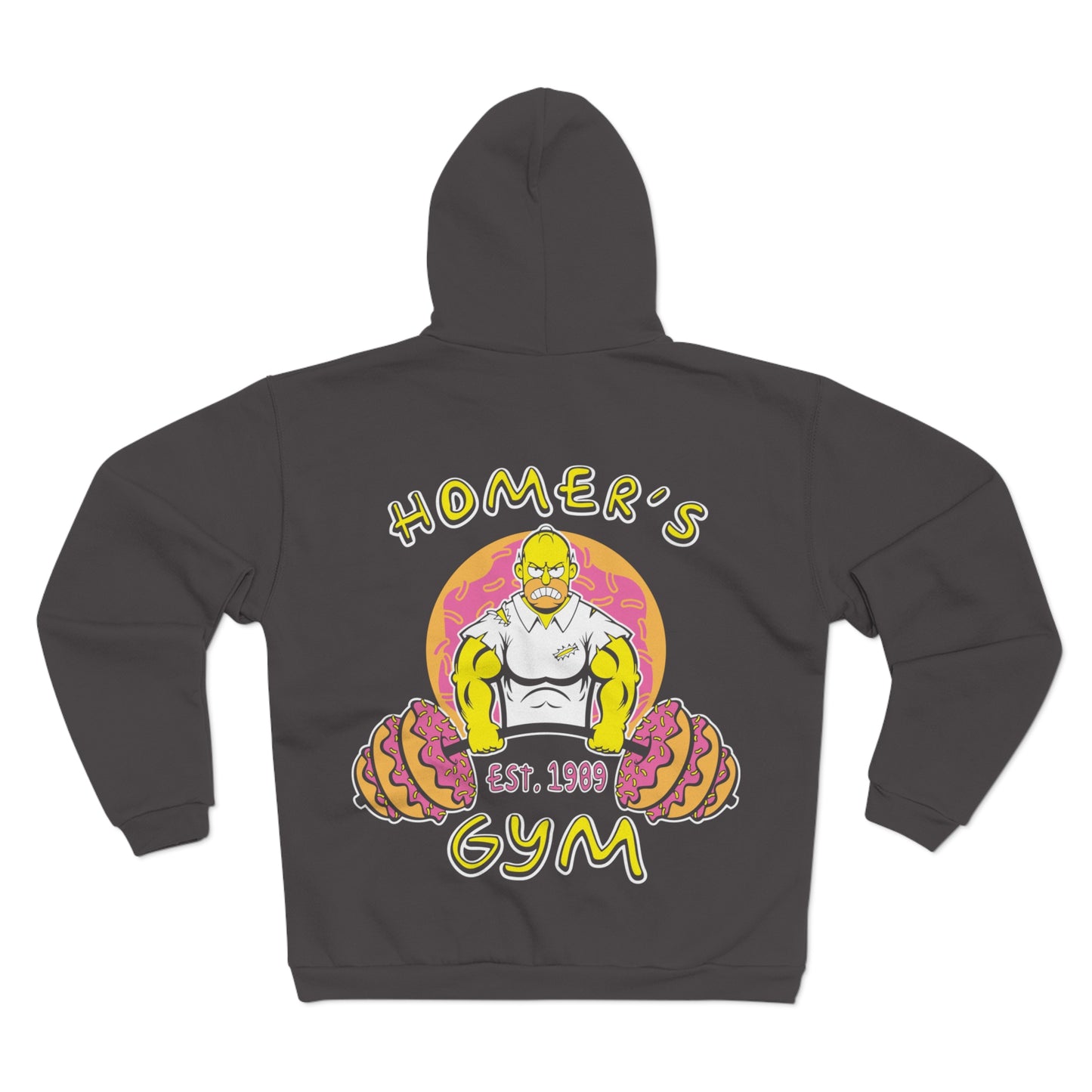 Homer's Gym Unisex Hooded Zip Sweatshirt