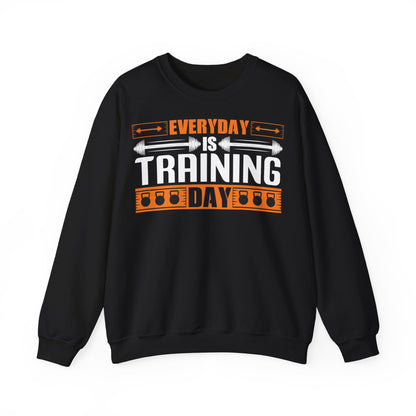 Everyday is Training Day Unisex Heavy Blend™ Crewneck Sweatshirt - Motivational Fitness Sweatshirt