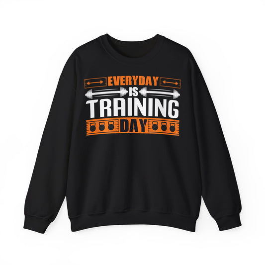 Everyday is Training Day Unisex Heavy Blend™ Crewneck Sweatshirt - Motivational Fitness Sweatshirt