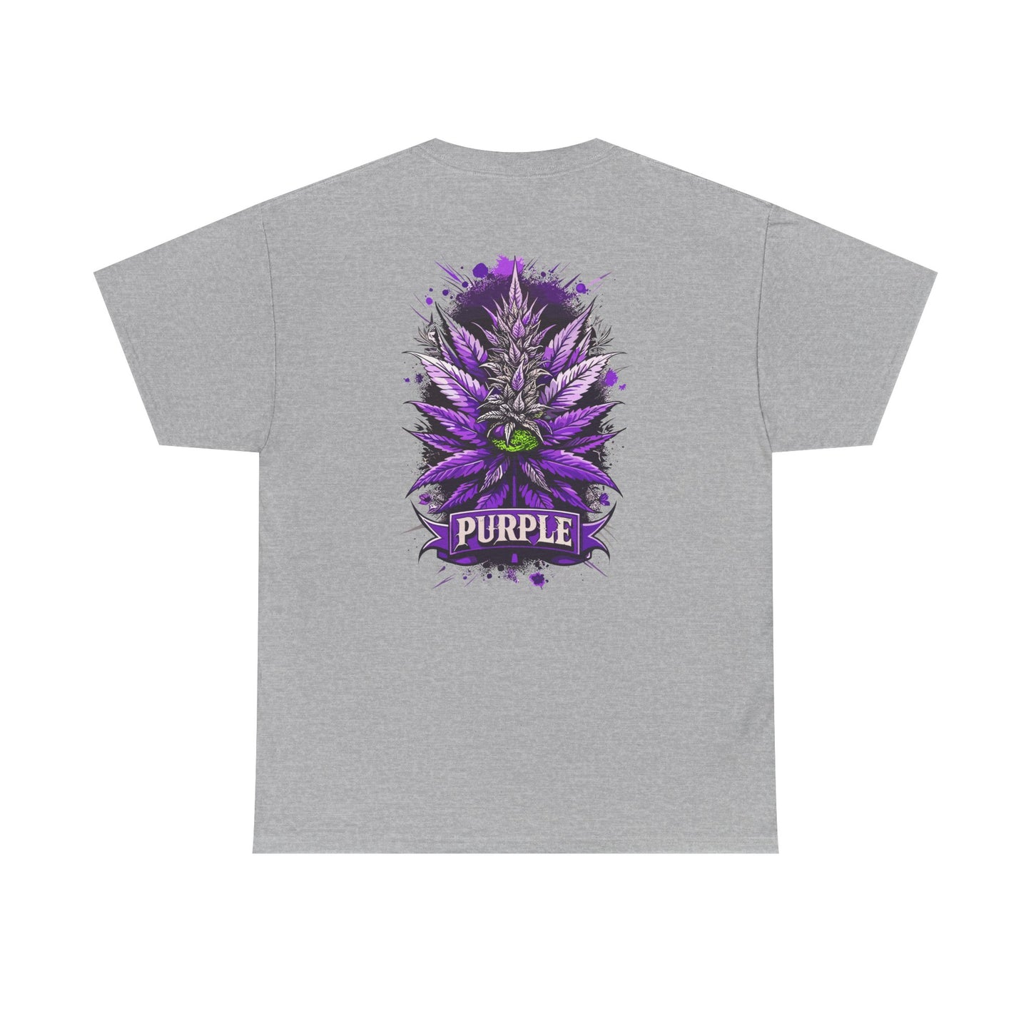Purple Cannabis Bud T-Shirt — Bold Psychedelic Marijuana Graphic Tee