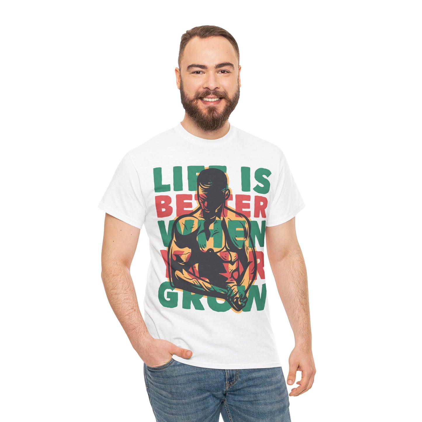 Life Is Unisex Heavy Cotton Tee