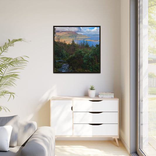 Torc Trail Stairs Matte Canvas, Framed (Multi-color)