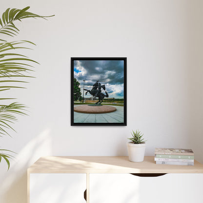 Kaunas Matte Canvas, Framed (Multi-color)