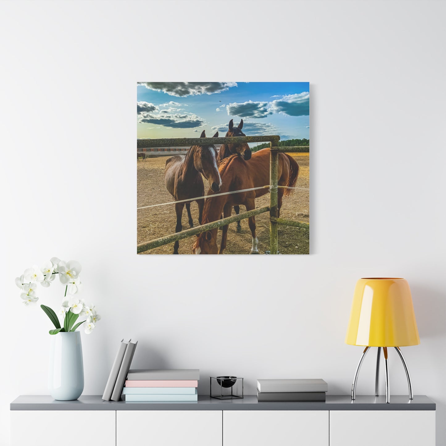 Horses Matte Canvas, Stretched, 1.25"
