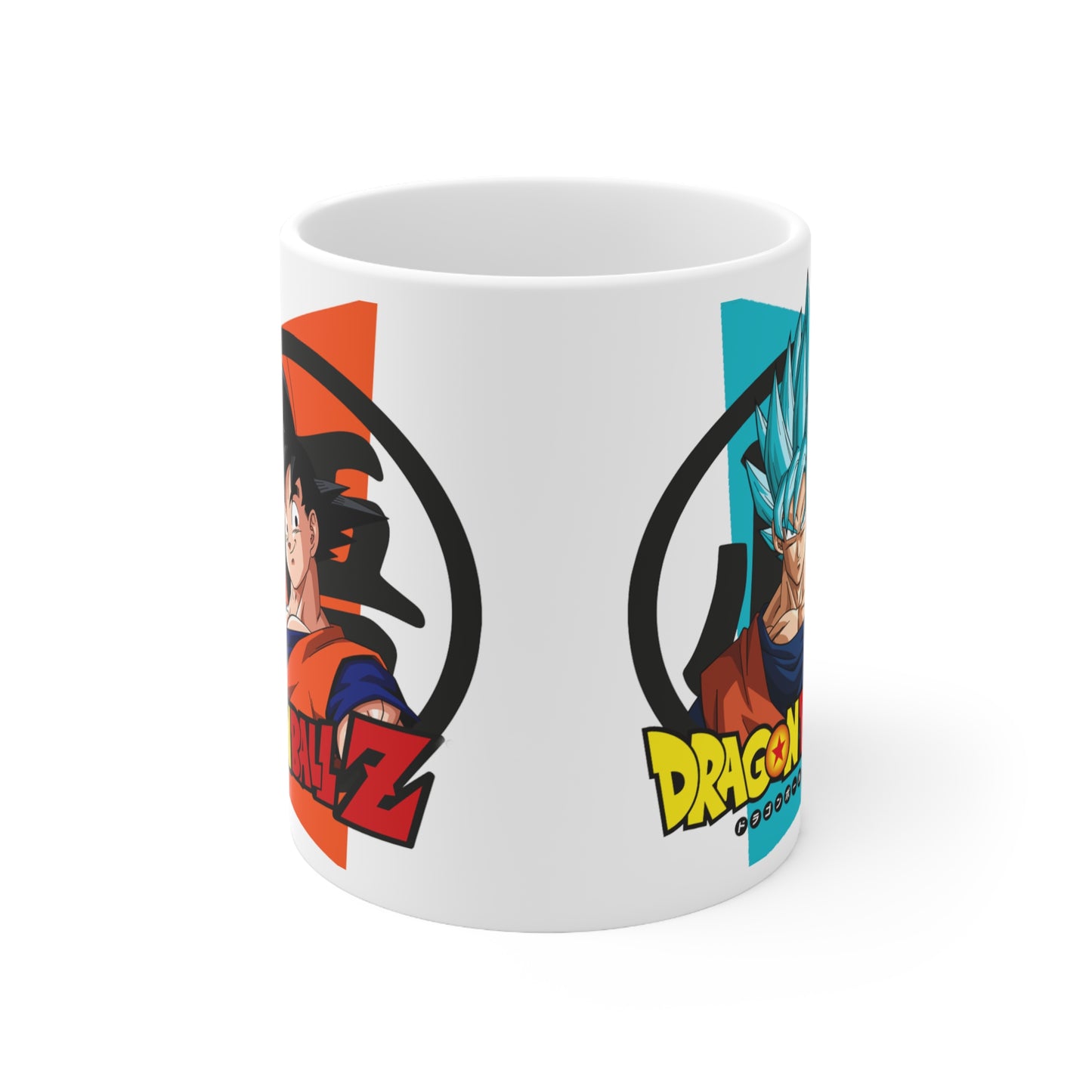 Dragon Ball Z Ceramic Coffee Mug - Goku Design, 11oz & 15oz