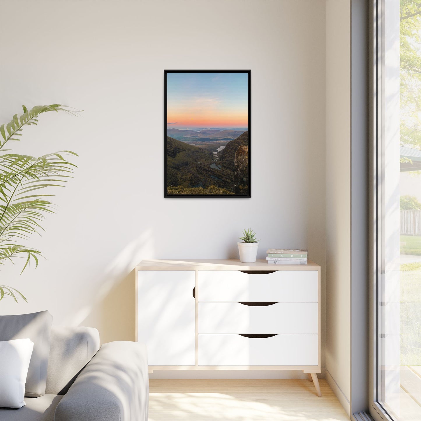 On The Way To Mount Brandon Matte Canvas, Framed (Multi-color)