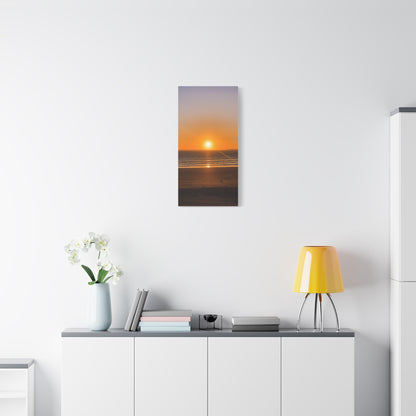 Sunset in ocean Matte Canvas, Stretched, 1.25"