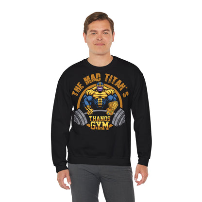 Thanos Gym Crewneck Sweatshirt - Unisex Heavy Blend™ Black