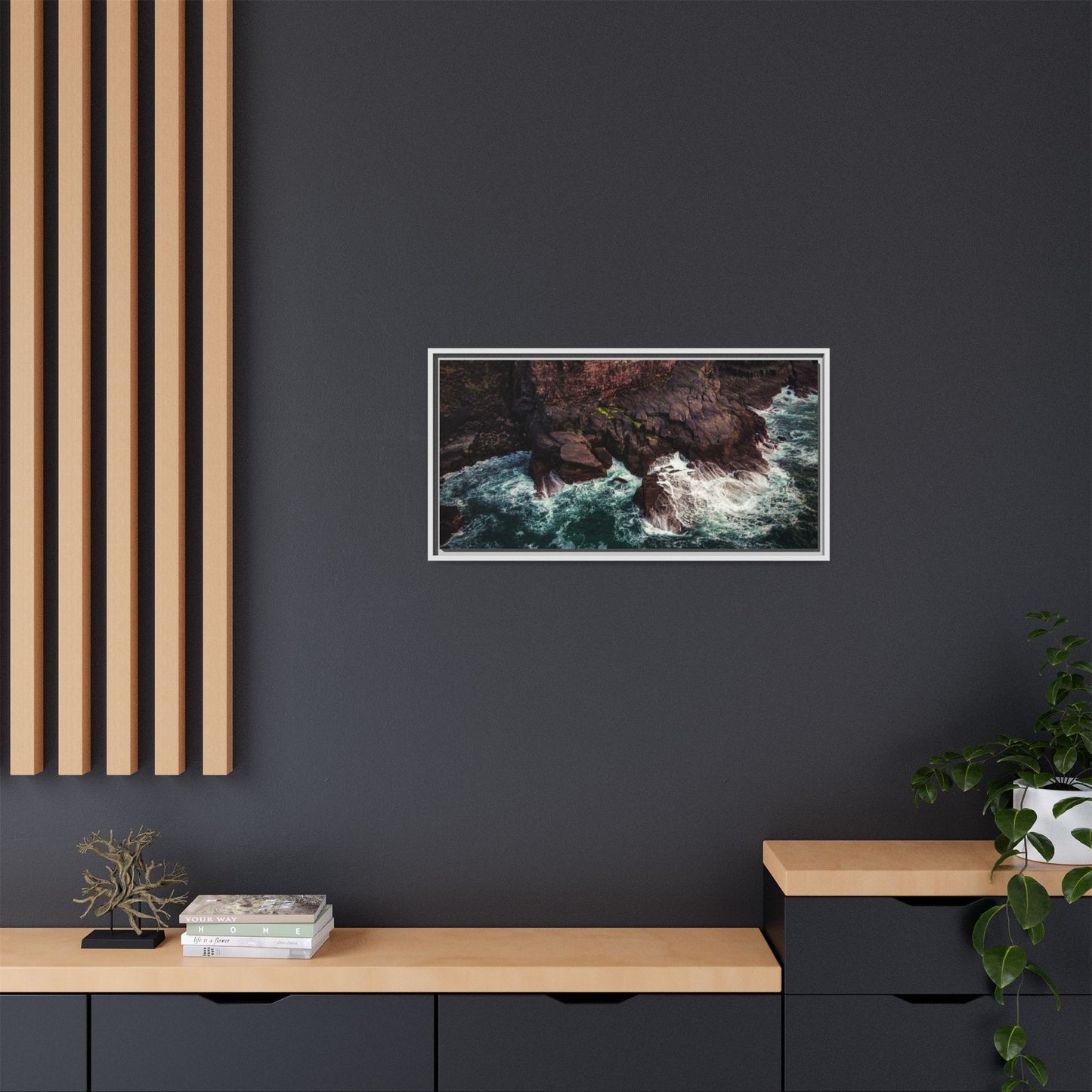 Kerry Head Matte Canvas, Framed (Multi-color)