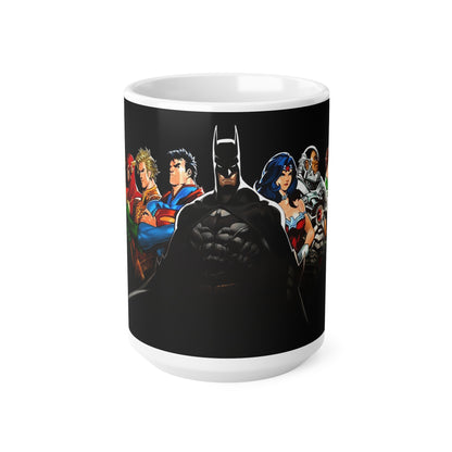 Justice League Ceramic Coffee Cups - 11oz & 15oz | Superhero Mugs for Comic Fans