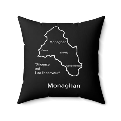 Monaghan Spun Polyester Square Pillow Black Edition 4 Sizes