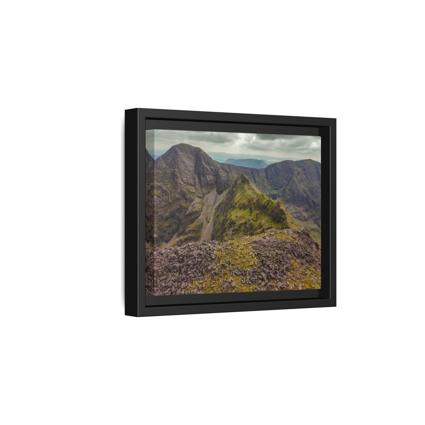 Halfway to Carrauntoohil Matte Canvas, Framed (Multi-color)