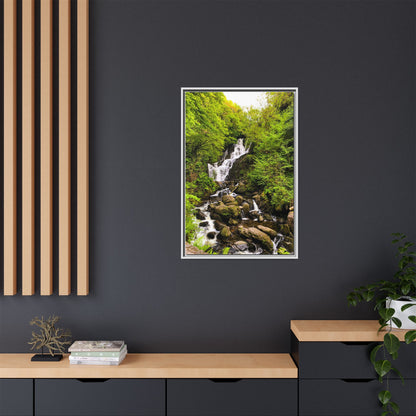 Torc Waterfall Matte Canvas, Framed (Multi-color)