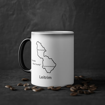 Leitrim Magic Mug: Color - Changing Coffee Cup with Artistic Map Design