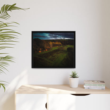Listowel Town Park Matte Canvas, Framed (Multi-color)