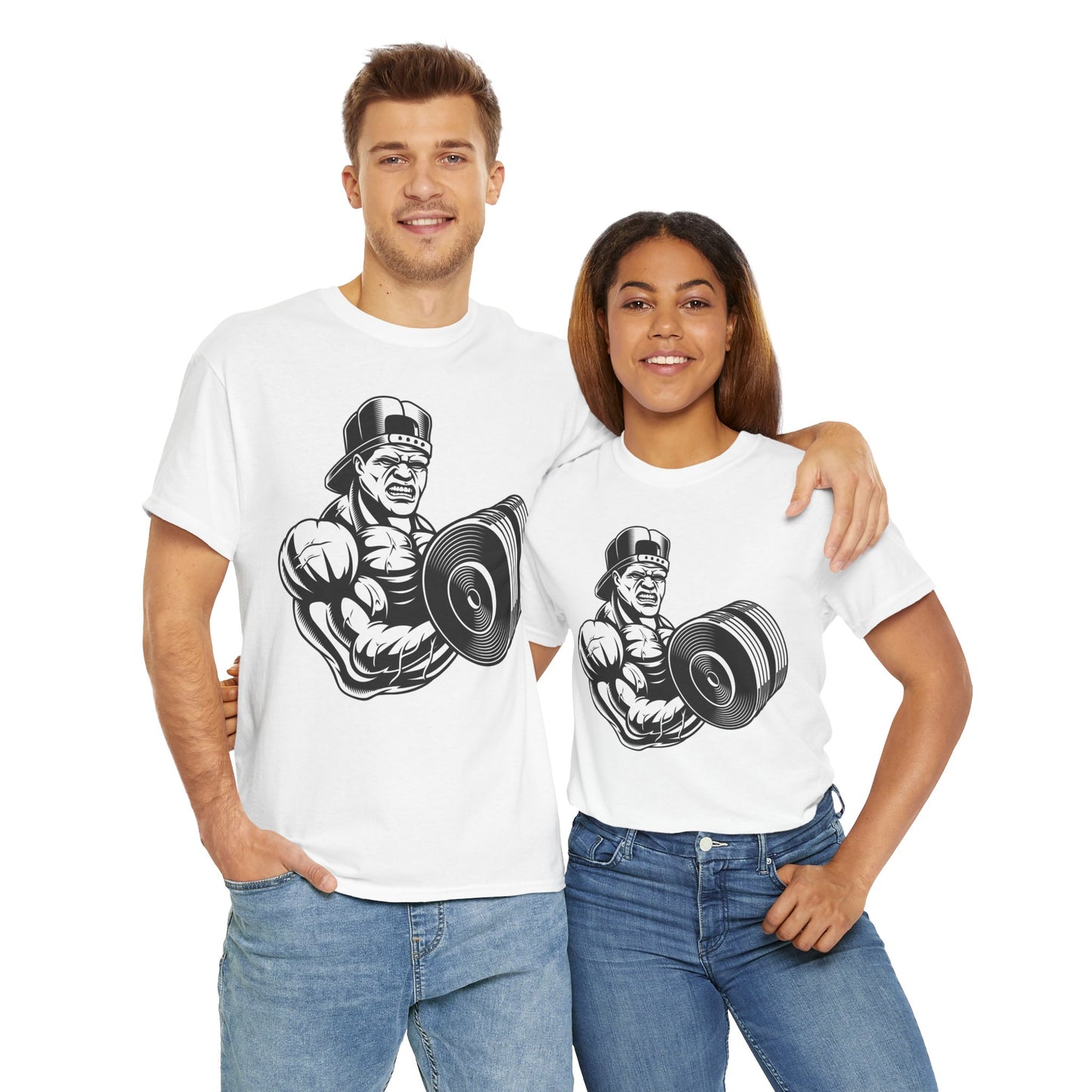 Gym Motivation Unisex Heavy Cotton Tee - Weightlifting Graphic Shirt