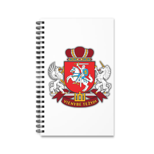 Custom Spiral Journal with Vieniebe Tezydi Crest - Perfect for Students and History Lovers