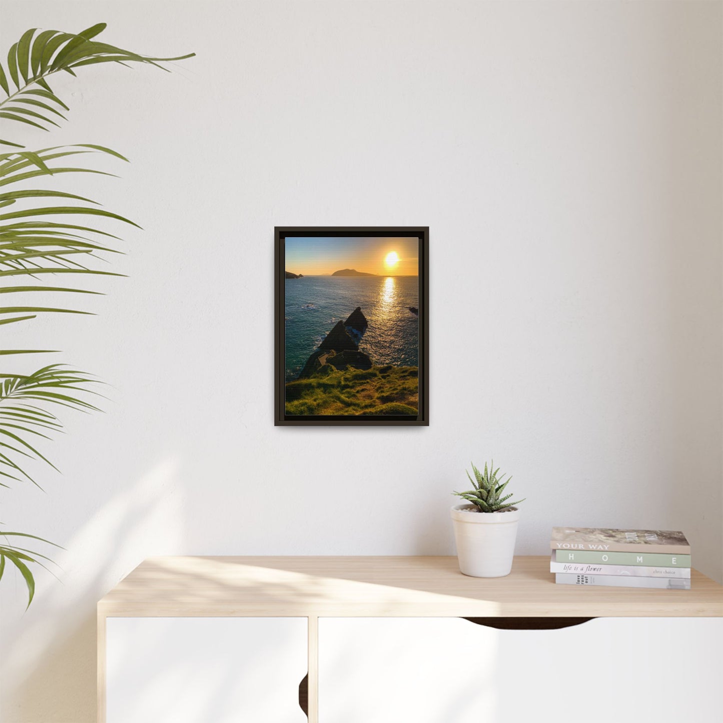 Dunquin Pier Matte Canvas, Framed (Multi-color)