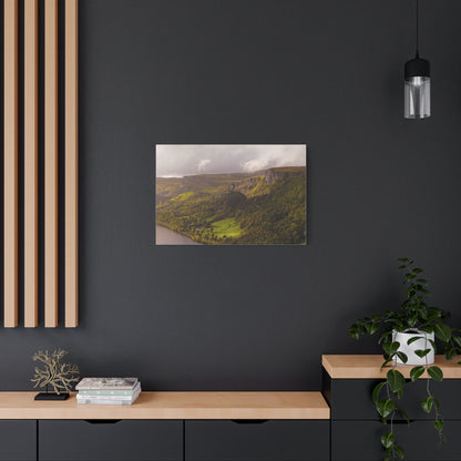 Sruth in Aghadh an Aird or The devil's Chimney Matte Canvas, Stretched, 1.25"