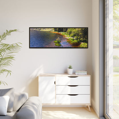 Gleanteenassig Forest Matte Canvas, Framed (Multi-color)