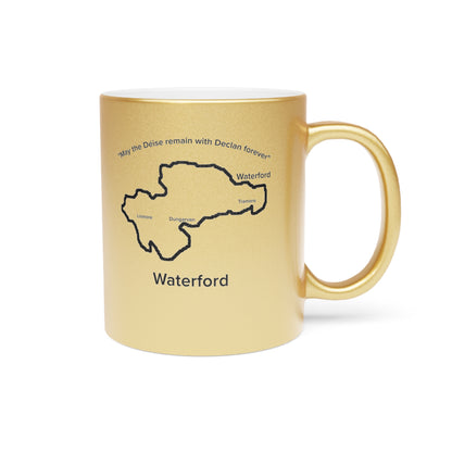 Waterford County Metallic Colour Mug - Silver/Gold - Perfect Gift for Coffee Lovers
