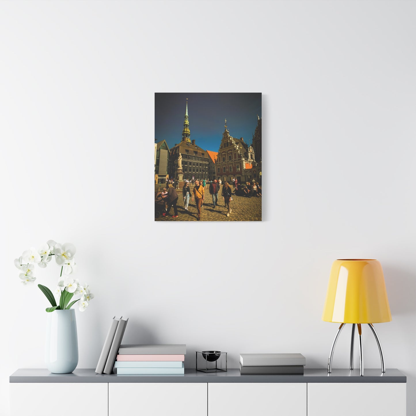 Riga Oldtown Matte Canvas, Stretched, 1.25"