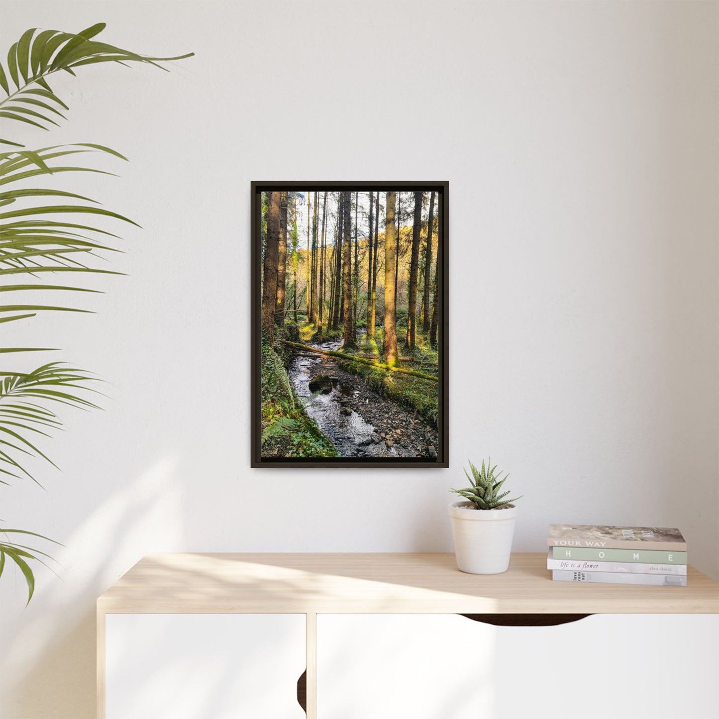 Glanageenty Forest Trail 2 Matte Canvas, Framed (Multi-color)