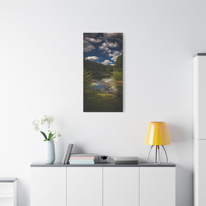 Vilnius Lake, Lithuania Matte Canvas, Stretched, 1.25"