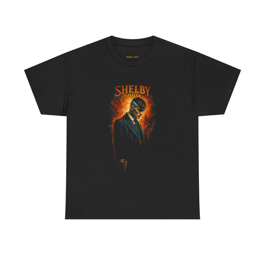 Shelby Portrait Tee — Vintage Peaky Blinders Graphic Shirt