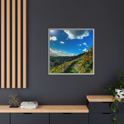 Glanageenty Forest Trail  Matte Canvas, Framed (Multi-color)