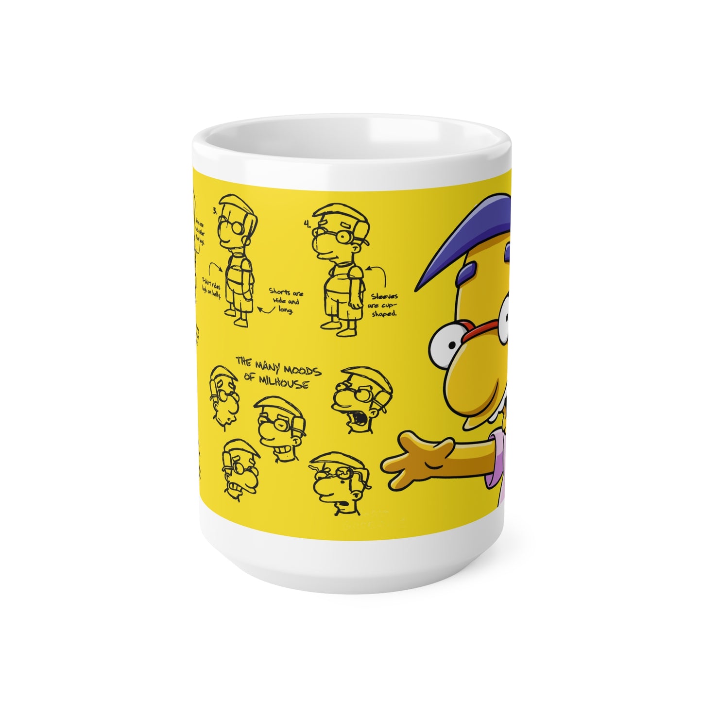 Funny Ceramic Coffee Mug - The Many Moods of Millhouse - 11oz/15oz