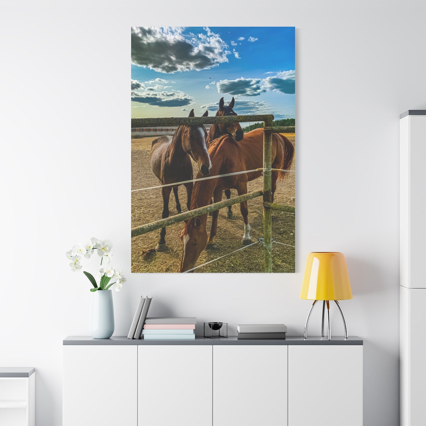 Horses Matte Canvas, Stretched, 1.25"